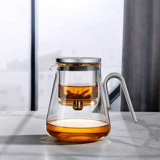 MagnaBrew – Luxury Glass Teapot with Magnetic Switch