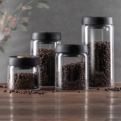 Vacuum-Sealed Glass Storage Jar