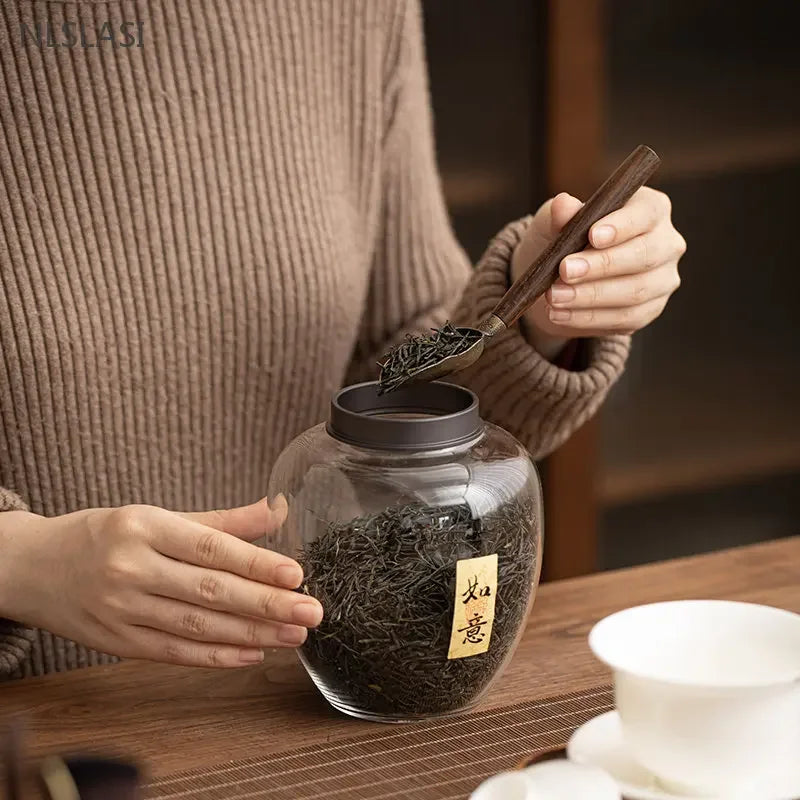 Elegance in Ritual: Black Ceramic Tea Ceremony Set