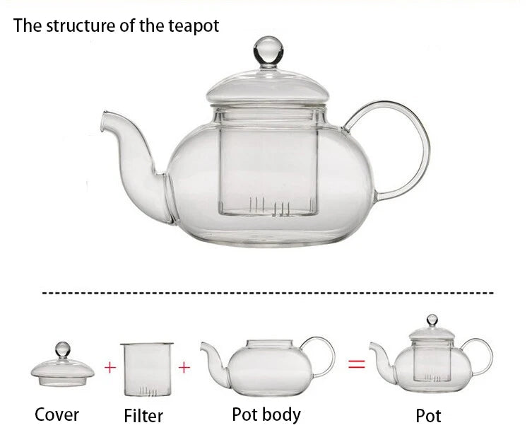 Aurora Glass Teapot with Infuser