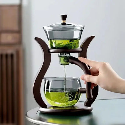 ZenFlow Automatic Glass Tea Set