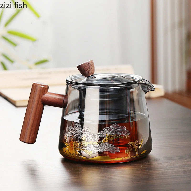 CrystalClear High-Temperature Resistant Glass Teapot