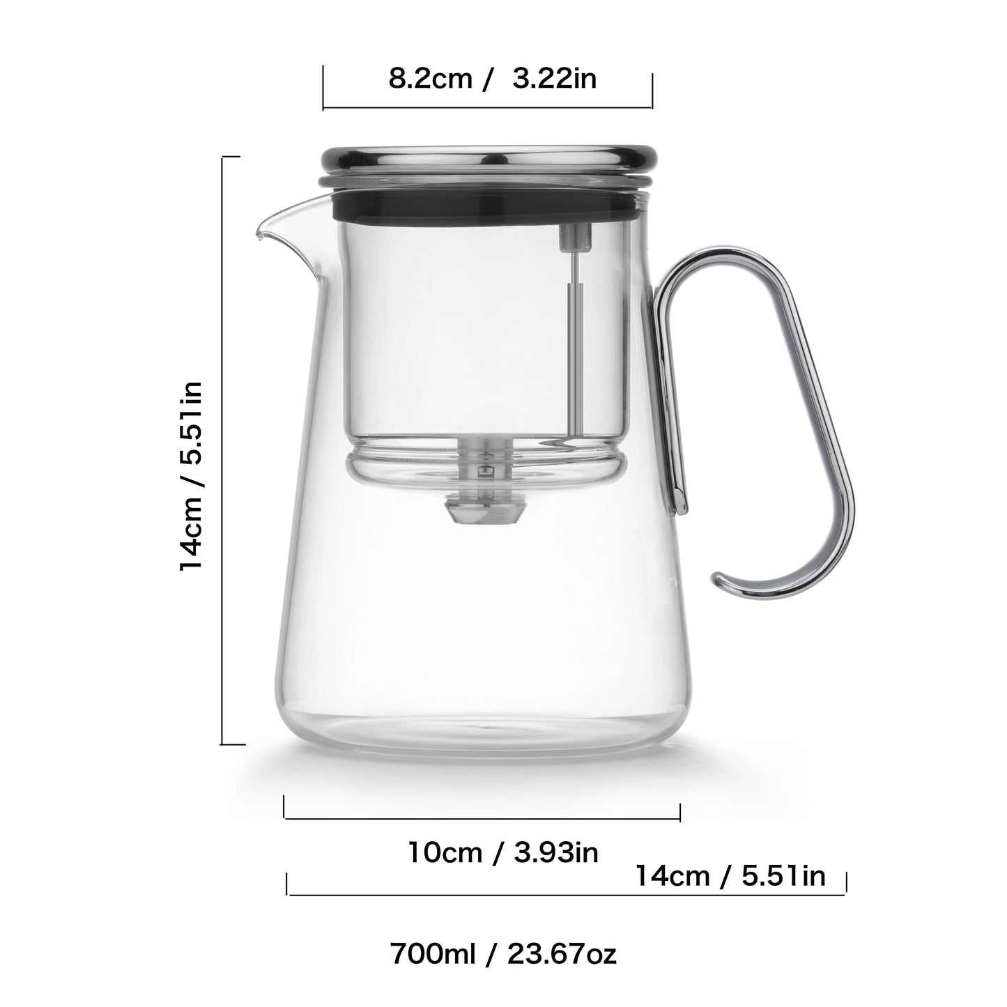 EleganceBrew – Premium Glass Teapot