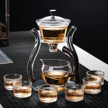 ZenFlow Automatic Glass Tea Set