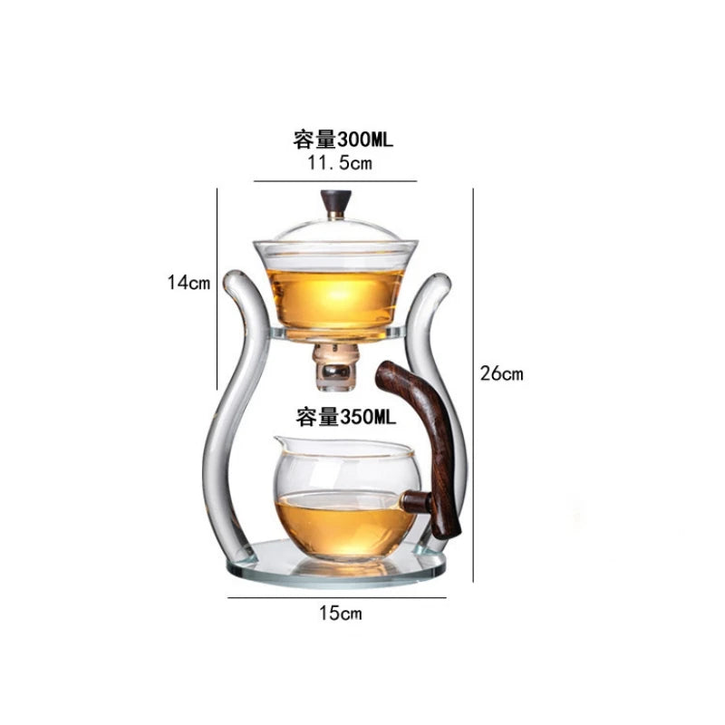 ZenFlow Automatic Glass Tea Set